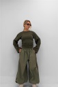 pantalone con elastico in vita e polsino marte